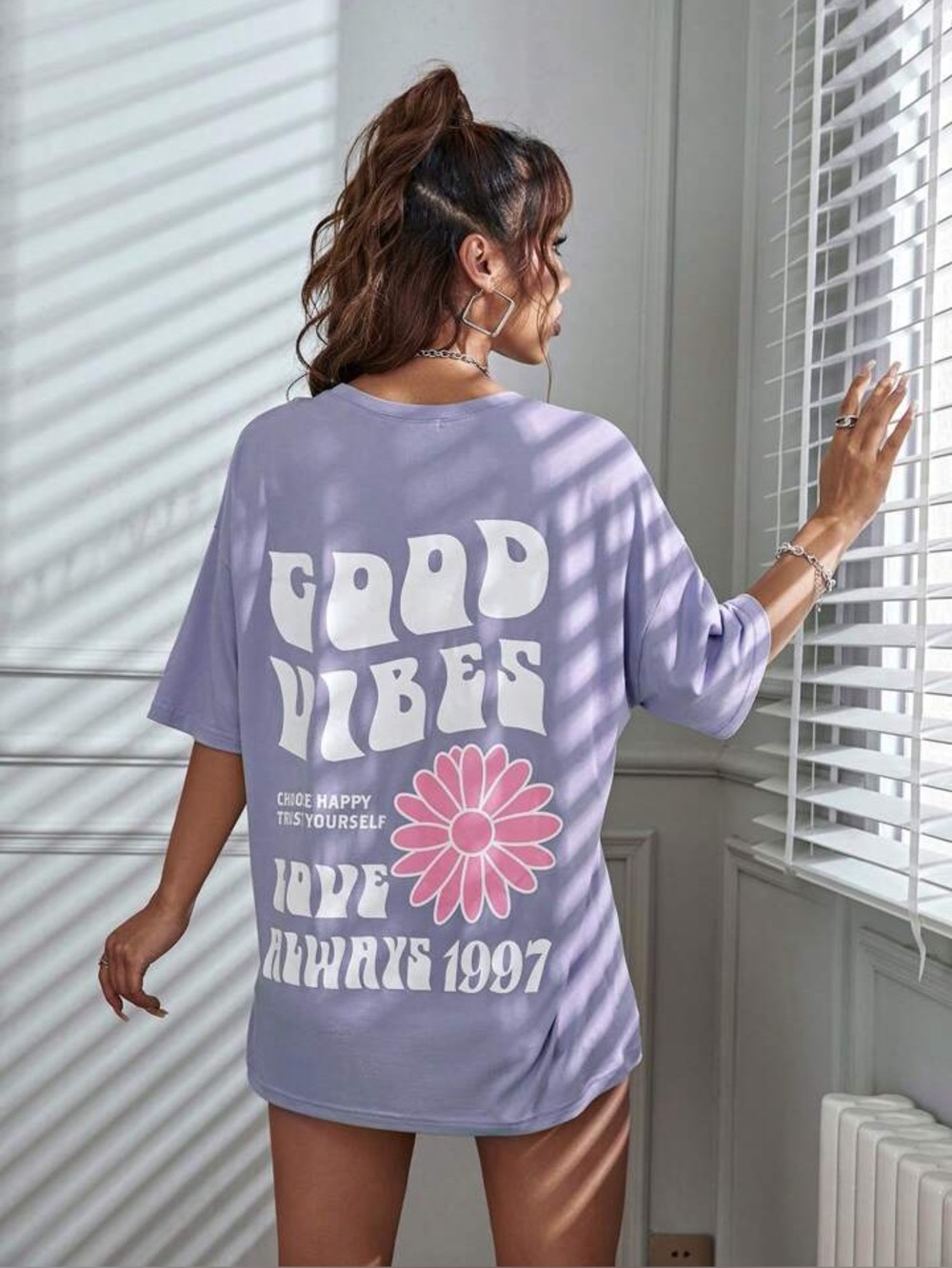 SHEIN Oversized purple tee 💜